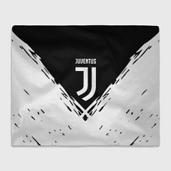 Плед флисовый Juventus sport geometry fc club, цвет: 3D-велсофт