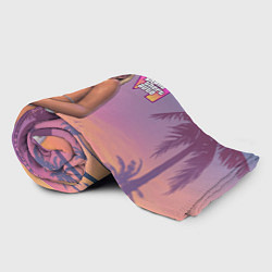 Плед флисовый Девушка в купальнике из Gta 6, цвет: 3D-велсофт — фото 2