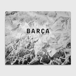 Плед флисовый Barcelona white graphite, цвет: 3D-велсофт