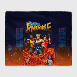 Плед флисовый Bare knuckle - streets of rage, цвет: 3D-велсофт