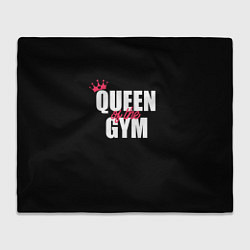 Плед флисовый Queen of the gym - crown, цвет: 3D-велсофт