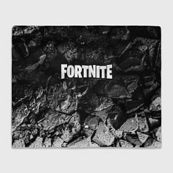 Плед флисовый Fortnite black graphite, цвет: 3D-велсофт