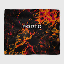 Плед флисовый Porto red lava, цвет: 3D-велсофт
