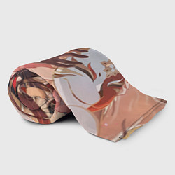 Плед флисовый Honkai Star Rail Sparkle and kitsune mask, цвет: 3D-велсофт — фото 2