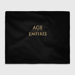 Плед флисовый Age of Empires logo, цвет: 3D-велсофт