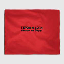 Плед флисовый Боги и герои не бурут взяток, цвет: 3D-велсофт