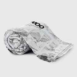 Плед флисовый Daewoo white graphite, цвет: 3D-велсофт — фото 2