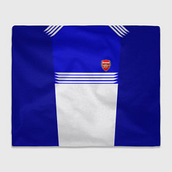 Плед флисовый Arsenal fc sport geometry, цвет: 3D-велсофт