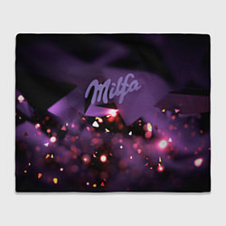 Плед флисовый Milfa logo, цвет: 3D-велсофт