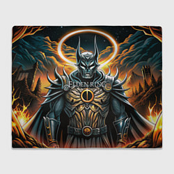 Плед флисовый Elden Ring black knight, цвет: 3D-велсофт