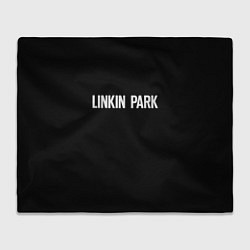 Плед флисовый Linkin park rock white, цвет: 3D-велсофт