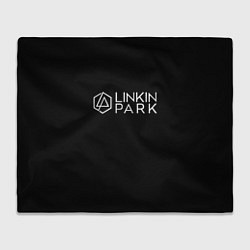 Плед флисовый Linkin parrk logo chester, цвет: 3D-велсофт