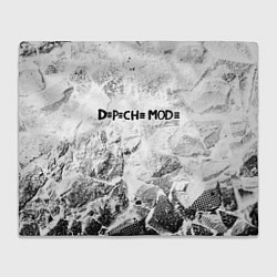 Плед флисовый Depeche Mode white graphite, цвет: 3D-велсофт