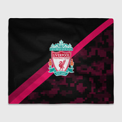 Плед флисовый Liverpool sport fc club, цвет: 3D-велсофт