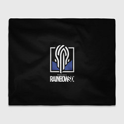 Плед флисовый Rainbow six siege logo, цвет: 3D-велсофт