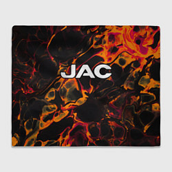 Плед флисовый JAC red lava, цвет: 3D-велсофт