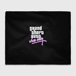 Плед флисовый GTA vice city logo, цвет: 3D-велсофт