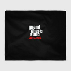 Плед флисовый GTA online logo, цвет: 3D-велсофт