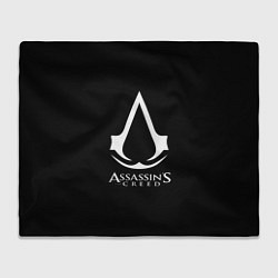 Плед флисовый Assassins Creed logo game, цвет: 3D-велсофт