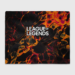 Плед флисовый League of Legends red lava, цвет: 3D-велсофт