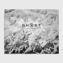 Плед Ghost of Tsushima white graphite