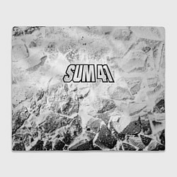 Плед флисовый Sum41 white graphite, цвет: 3D-велсофт
