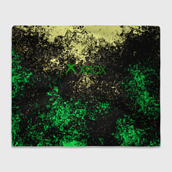 Плед флисовый Xbox брызги красок, цвет: 3D-велсофт