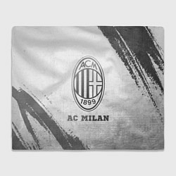 Плед флисовый AC Milan - white gradient, цвет: 3D-велсофт