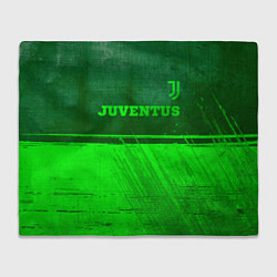 Плед флисовый Juventus - green gradient посередине, цвет: 3D-велсофт