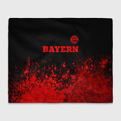 Плед флисовый Bayern - red gradient посередине, цвет: 3D-велсофт