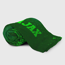 Плед флисовый Ajax - green gradient по-горизонтали, цвет: 3D-велсофт — фото 2