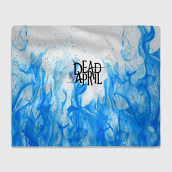 Плед флисовый Dead by april fire blue, цвет: 3D-велсофт