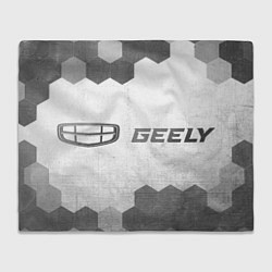 Плед флисовый Geely - white gradient по-горизонтали, цвет: 3D-велсофт