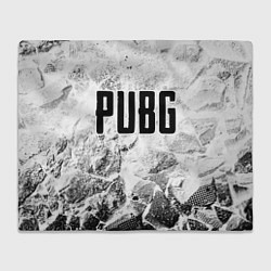 Плед PUBG white graphite