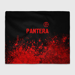 Плед флисовый Pantera - red gradient посередине, цвет: 3D-велсофт