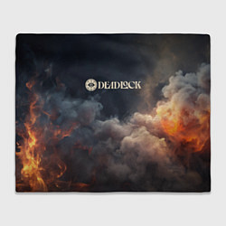 Плед флисовый Deadlock лого и туман, цвет: 3D-велсофт