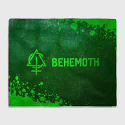 Плед флисовый Behemoth - green gradient по-горизонтали, цвет: 3D-велсофт