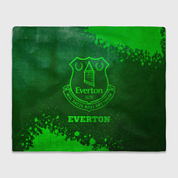 Плед флисовый Everton - green gradient, цвет: 3D-велсофт