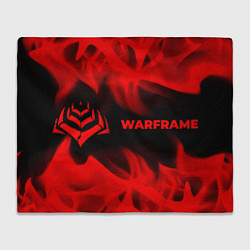 Плед флисовый Warframe - red gradient по-горизонтали, цвет: 3D-велсофт