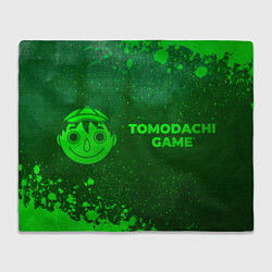 Плед флисовый Tomodachi Game - green gradient по-горизонтали, цвет: 3D-велсофт