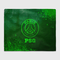 Плед флисовый PSG - green gradient, цвет: 3D-велсофт