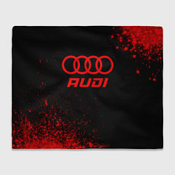 Плед флисовый Audi - red gradient, цвет: 3D-велсофт