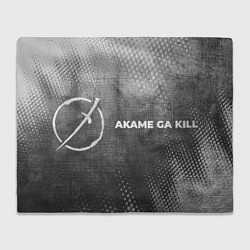 Плед флисовый Akame ga Kill - grey gradient по-горизонтали, цвет: 3D-велсофт