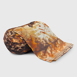 Плед флисовый Волк на привале, цвет: 3D-велсофт — фото 2