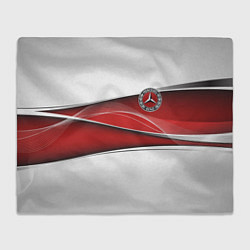 Плед флисовый Mercedes benz авто, цвет: 3D-велсофт