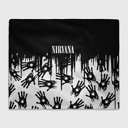 Плед флисовый Nirvana rok hand, цвет: 3D-велсофт