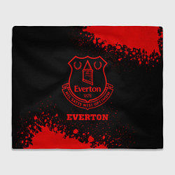 Плед флисовый Everton - red gradient, цвет: 3D-велсофт