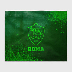 Плед флисовый Roma - green gradient, цвет: 3D-велсофт