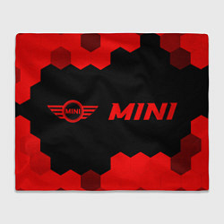 Плед флисовый Mini - red gradient по-горизонтали, цвет: 3D-велсофт