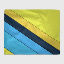 Плед флисовый Геометрия полосы спорт, цвет: 3D-велсофт